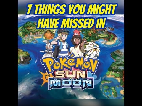 7 Things You Might Have Missed in Pokemon Sun & Moon