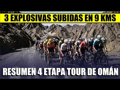 RESUMEN 4 ETAPA TOUR de OMAN 2023 MOVISTAR de IVAN SOSA DEFIENDE BRUTAL ATAQUE