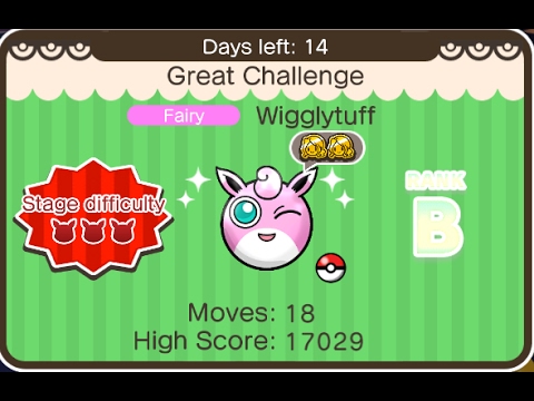 Pokemon Shuffle: Winking Wigglytuff No Items+Capture!!!