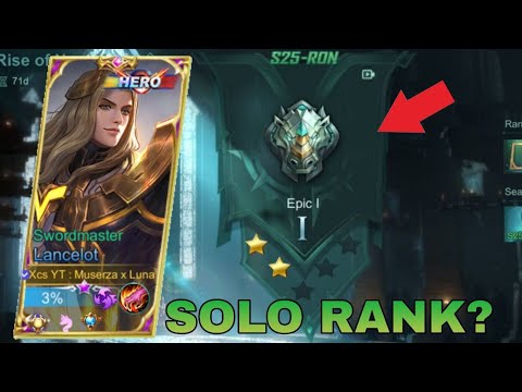 SOLO RANK DI EPIC? CAN I WIN THIS MATCH? TOP GLOBAL LANCELOT - MLBB