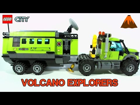 Vidéo LEGO City 60124 : La base d'exploration du volcan