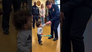 Toddler "Proposes" to Police Officer