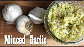 Make your own Minced Garlic at Home ~ Preserving Garlic