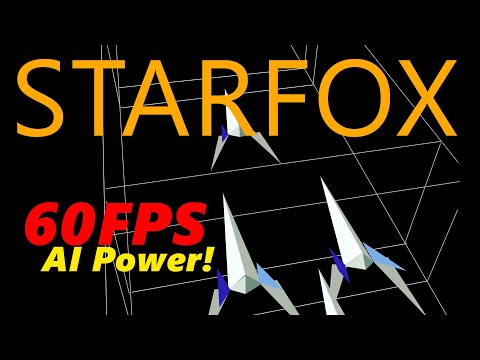SNES STARFOX / STARWING with TRUE 60 FPS [NO OVERCLOCK] renderd by AI 2020 (Short Testrun)