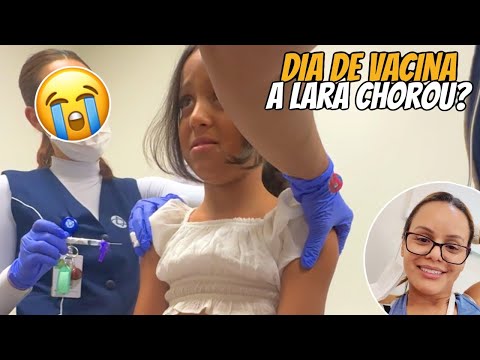 Lara e Lian tomando 3 VACINAS: Dia de CUIDAR da saude dos meus FILHOS