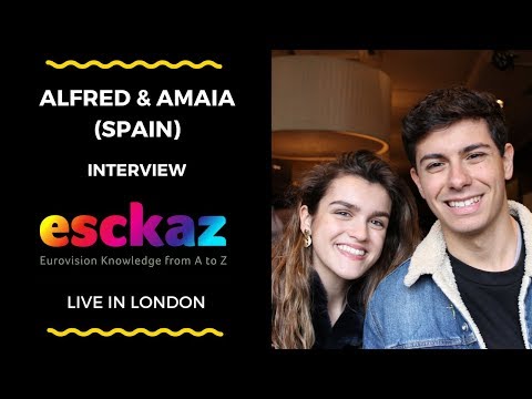 ESCKAZ in London: Interview with Alfred and Amaia (Spain at the Eurovision 2018)