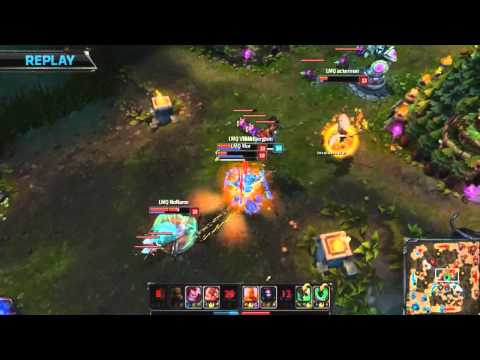 TSM Bjergsen 1v4 Doublekill vs LMQ (Yasuo)