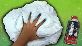 How To Make Fluffy Slime with Shaving Cream NO BOR