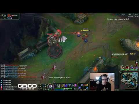 League Of Legends S7 — Bjergsen as Zilean vs Ahri Mid  Preseason Ranked Gameplay