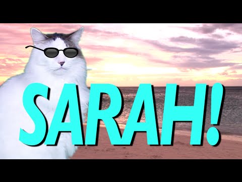 HAPPY BIRTHDAY SARAH! - EPIC CAT Happy Birthday Song