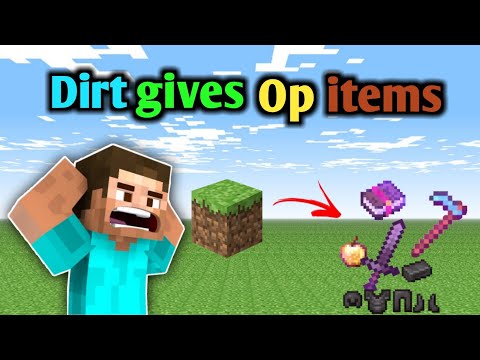 Dirt = OP Items?! Mind-Blowing Minecraft! 🤯