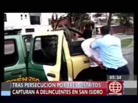 Serenos de San Isidro detienen a delincuentes luego de persecución por 3 distritos de Lima