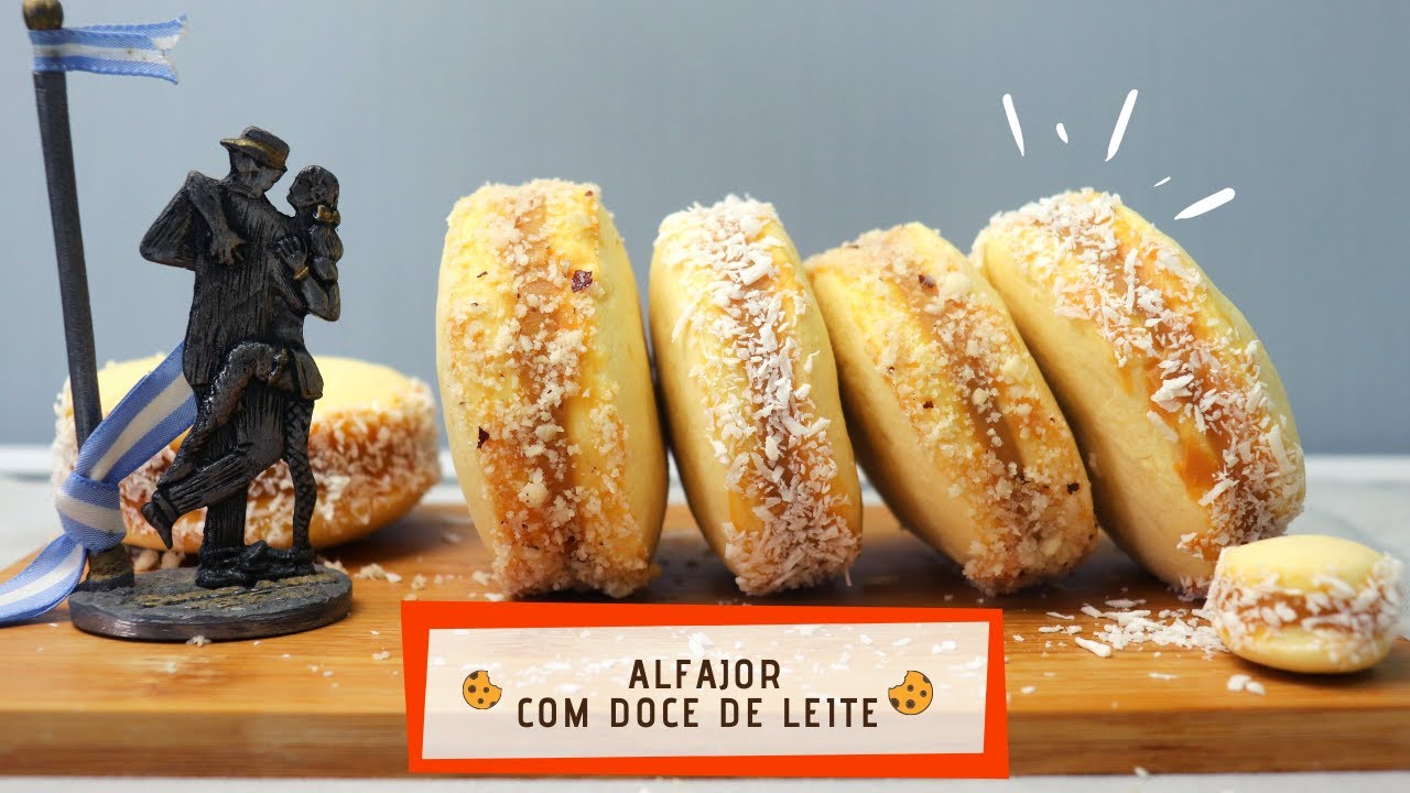 💙 ALFAJOR argentino original (receita passo a passo) | Você não vai acreditar como é fácil! 🤩