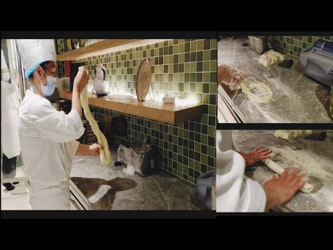 The art of making noodles by hand