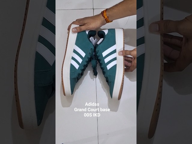 Vídeo relacionado con adidas Hombre Grand Court Base 00s Shoes, Grey Two/Cloud White/Gum, 45 1/3 EU