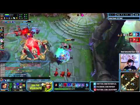 Voyboy on his way to 20 stacks - Pentakill