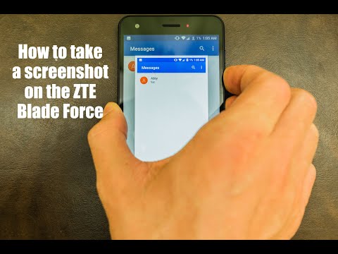 How to Screenshot on the ZTE Blade Force