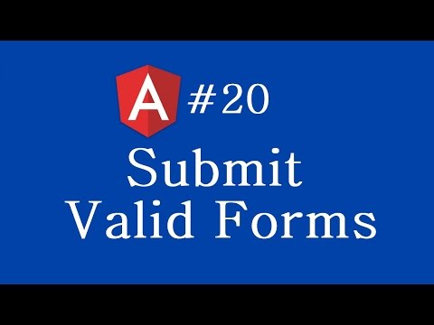 Angular 2 Tutorial 20 Submitting Valid Forms