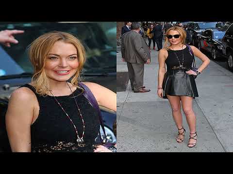 ღღ Lindsay Lohan Rocks Leather Dress at Zeynep Kartal Fashion Show ღღ