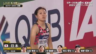 女子陸上リレー　
