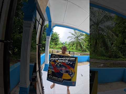 Akhirnya lintasan tamiya mang meng datang 🤓🤩🏎️