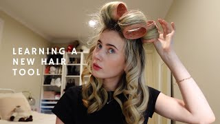 Learn a New Hair Tool With Me | burning off my hair