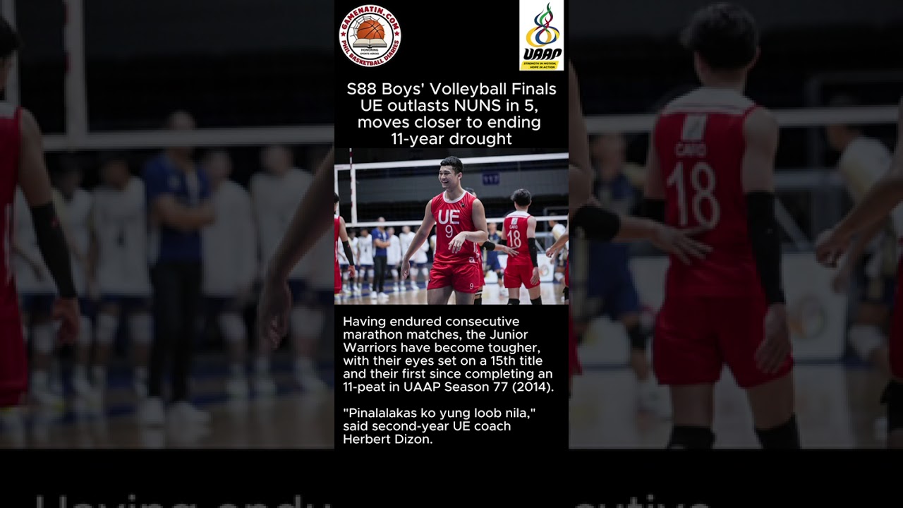 UAAP Boys' Volleyball: UE takes game 1 of Finals vs NU
