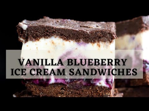 VANILLA BLUEBERRY ICE CREAM SANDWICHES | Vegan Richa Recipes