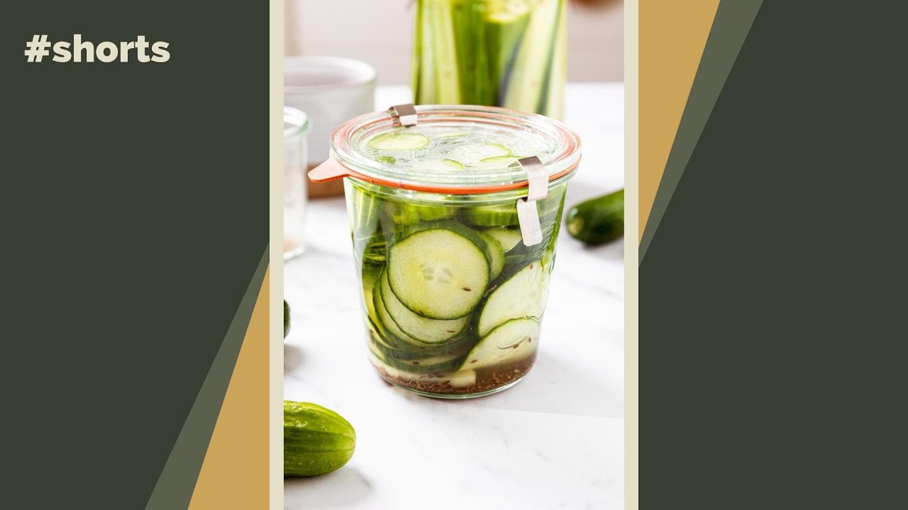 These dill quick pickles are super easy to make!