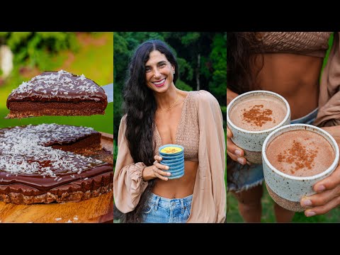 Chocolate Fudge Pie & Warm Raw Vegan Drinks for Winter 🍫 Hot Chocolate & Healing Golden Milk Recipes