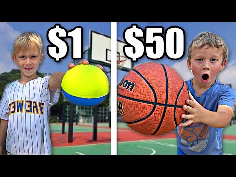 $1 VS $50 BASKETBALLS *Which is better*