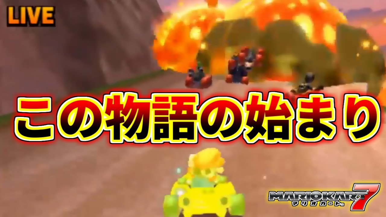 初めてチーターに遭遇した動画【マリオカート7】