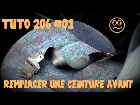 comment demonter ceinture securité 206