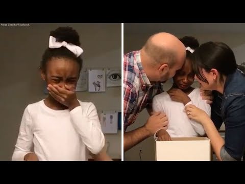 Girl learning she's being adopted will bring tears to your eyes