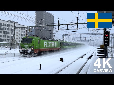 🛤️🔴 TRAVEL BY TRAIN IN SWEDEN - 24/7 with chat