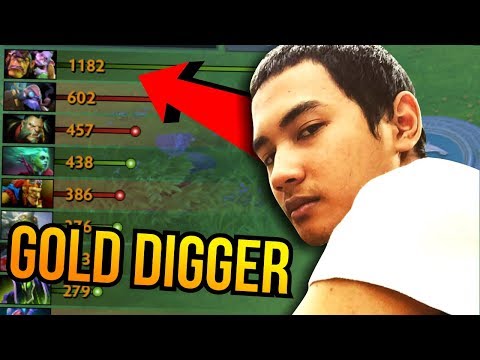 GOLD DIGGER?! - Alchemist Crazy Farm 1.2K GPM by InYourdreaM 7.10 - Dota 2