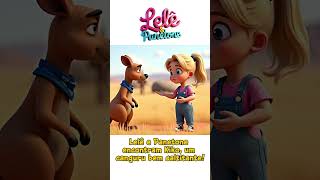 Aventura na Austrália com Lelê e seu inseparável amigo, o cãozinho Panetone.