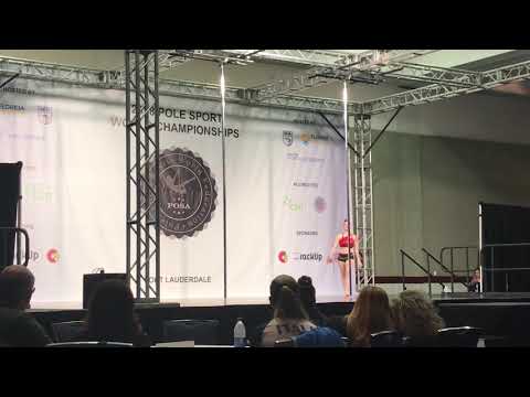 Melanie Teper 2018 Pole Sport World Championships, (POSA) JR B, 2nd Place-Silver Medal