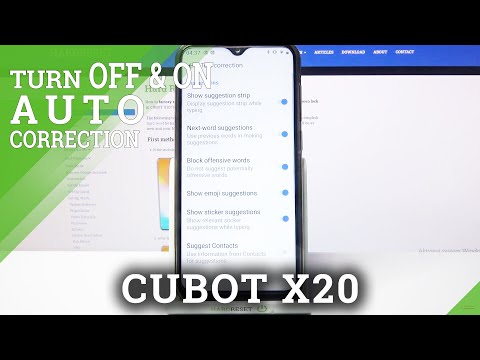 CUBOT X20 and Keyboard Settings – Activate Text Correction Features