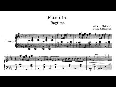 Albert Szirmai - Florida Ragtime (score video)