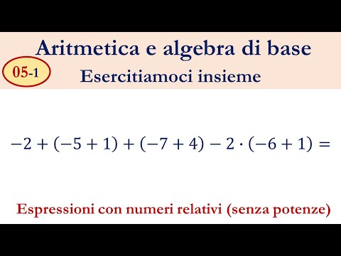 05-1 Espressioni con numeri relativi (senza potenze)
