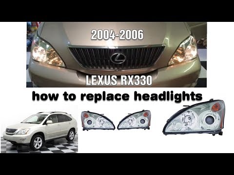 RX330 Lexus HOW TO headlight replacement
