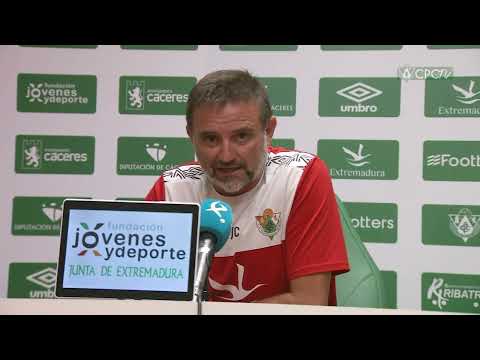 Rueda de prensa de Julio Cobos previa al partido ante el Navalcarnero