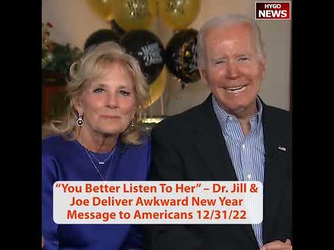 "You Better Listen To Her", Jill and Joe delivered an Awkward New Year Message to Americans