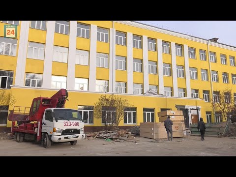 С внушительными ресурсами и показателями: в 1 школе Абакана идут работы по внутренней отделке