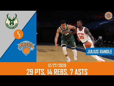 Julius Randle's Full Game Highlights: 29 PTS, 14 REBS, 7 ASTS vs Bucks | 20-21 NBA Regular Season |