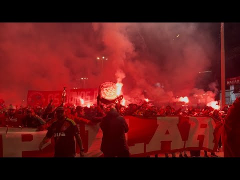 "CAMINHADA MONSTRUOSA DA GUARDA POPULAR PRÉ INTER X FLUMINENSE" Barra: Guarda Popular &bull; Club: Internacional