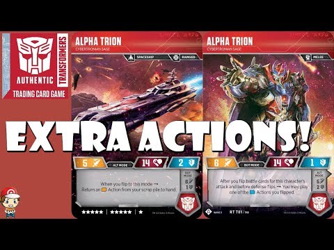 Alpha Trion Plays AND Recovers Extra Actions in the Transformers TCG! Video