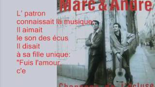 Marc et André - A l&#39;Enseigne de la fille sans coeur (1950)