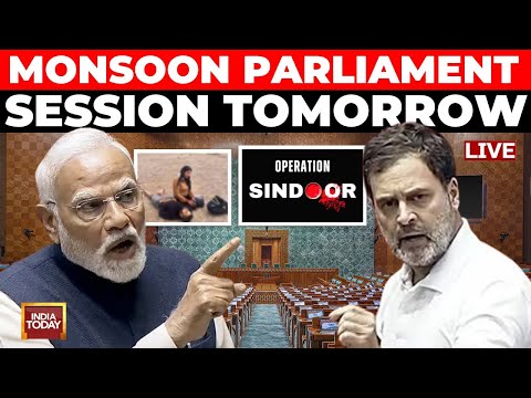 Monsoon Parliament Session Tomorrow LIVE News | Parliament Session After Palagam and Op Sindoor LIVE